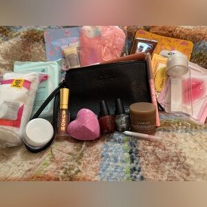 Coach Double Zip Wristlet with Beauty Products